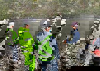 Group of people on site