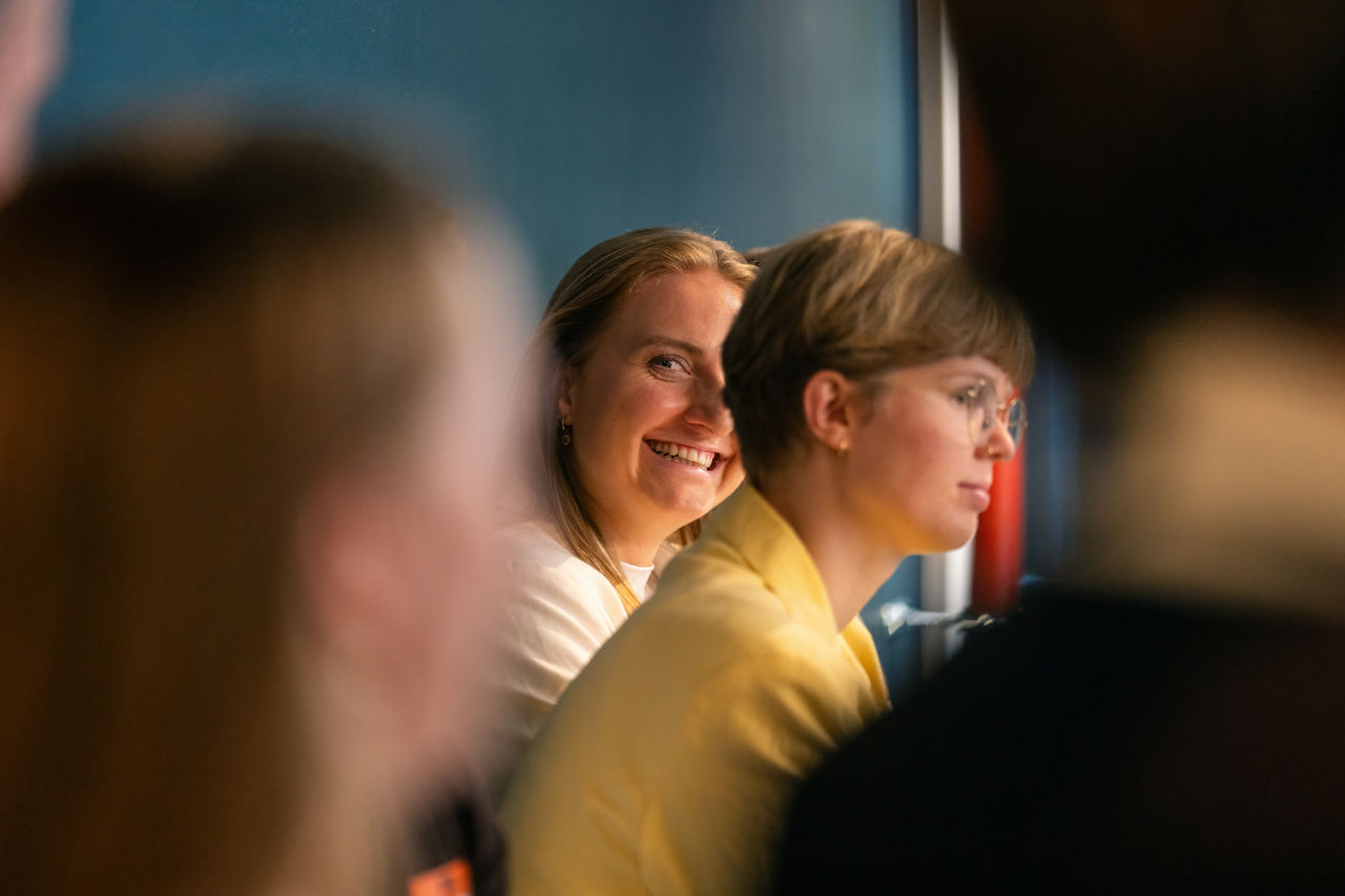 Man listening to conversation
